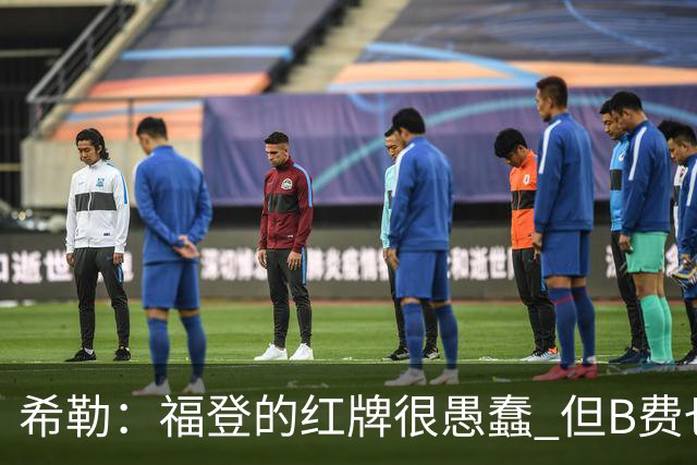 希勒：福登的红牌很愚蠢 但B费也应该被红牌罚下，如果罚就都得罚